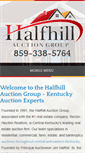 Mobile Screenshot of halfhillauctions.com